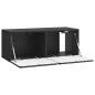 Preview: Wandmontierter TV-Schrank 78,5 x 31 x 30 cm Schwarz