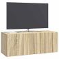 Preview: Wandmontierter TV-Schrank 78,5 x 31 x 30 cm Sonoma-Eiche