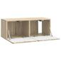 Preview: Wandmontierter TV-Schrank 78,5 x 31 x 30 cm Sonoma-Eiche
