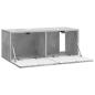 Preview: Wandmontierter TV-Schrank 78,5 x 31 x 30 cm Betongrau