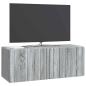 Preview: Wandmontierter TV-Schrank 78,5 x 31 x 30 cm Sonoma-Grau