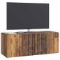 Preview: Wandmontierter TV-Schrank 78,5 x 31 x 30 cm Altholz