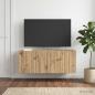 Preview: ARDEBO.de - Wandmontierter TV-Schrank 78,5 x 31 x 30 cm Artisan-Eiche