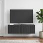 Preview: ARDEBO.de - Wandmontierter TV-Schrank 98 x 31 x 30 cm Schwarz Holzwerkstoff