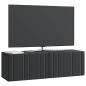 Preview: Wandmontierter TV-Schrank 98 x 31 x 30 cm Schwarz Holzwerkstoff
