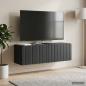 Preview: Wandmontierter TV-Schrank 98 x 31 x 30 cm Schwarz Holzwerkstoff