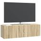 Preview: Wandmontierter TV-Schrank 98 x 31 x 30 cm Sonoma-Eiche