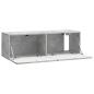 Preview: Wandmontierter TV-Schrank 98 x 31 x 30 cm Betongrau