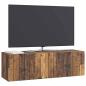 Preview: Wandmontierter TV-Schrank 98 x 31 x 30 cm Altholz Holzwerkstoff