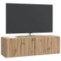 Preview: Wandmontierter TV-Schrank 98 x 31 x 30 cm Artisan-Eiche