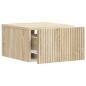 Preview: Wandmontierter Nachttisch Sonoma-Eiche 33 x 34,5 x 20 cm