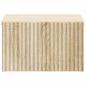 Preview: Wandmontierter Nachttisch Sonoma-Eiche 33 x 34,5 x 20 cm
