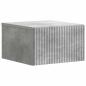 Preview: Wandmontierter Nachttisch Betongrau 33 x 34,5 x 20 cm