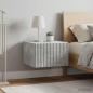 Preview: ARDEBO.de - Wandmontierter Nachttisch 2 Stk. Betongrau 33 x 34,5 x 20 cm