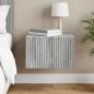 Preview: ARDEBO.de - Wandmontierter Nachttisch Graues Sonoma 33 x 34,5 x 20 cm