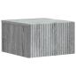 Preview: Wandmontierter Nachttisch Graues Sonoma 33 x 34,5 x 20 cm