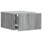 Preview: Wandmontierter Nachttisch Graues Sonoma 33 x 34,5 x 20 cm