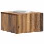 Preview: Wandmontierter Nachttisch 2 Stk. Altholz 33 x 34,5 x 20 cm