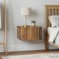 Preview: Wandmontierter Nachttisch 2 Stk. Altholz 33 x 34,5 x 20 cm