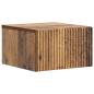 Preview: Wandmontierter Nachttisch 2 Stk. Altholz 33 x 34,5 x 20 cm