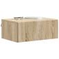 Preview: Wandmontierter Nachttisch 2 Stk. Sonoma-Eiche 49 x 34,5 x 20 cm