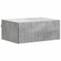 Preview: Wandmontierter Nachttisch Betongrau 49 x 34,5 x 20 cm