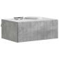 Preview: Wandmontierter Nachttisch Betongrau 49 x 34,5 x 20 cm