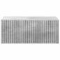 Preview: Wandmontierter Nachttisch Betongrau 49 x 34,5 x 20 cm