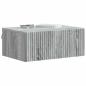 Preview: Wandmontierter Nachttisch Sonoma-Grau 49 x 34,5 x 20 cm