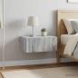 Preview: ARDEBO.de - Wandmontierter Nachttisch 2 Stk. Sonoma-Grau 49 x 34,5 x 20 cm