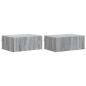 Preview: Wandmontierter Nachttisch 2 Stk. Sonoma-Grau 49 x 34,5 x 20 cm