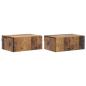 Preview: Wandmontierter Nachttisch 2 Stk. Altholz 49 x 34,5 x 20 cm
