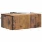 Preview: Wandmontierter Nachttisch 2 Stk. Altholz 49 x 34,5 x 20 cm