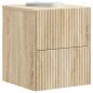 Preview: Wandmontierter Nachttisch 2 Stk. Sonoma-Eiche 33 x 34,5 x 40 cm