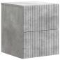 Preview: Wandmontierter Nachttisch Betongrau 33 x 34,5 x 40 cm