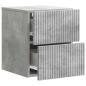 Preview: Wandmontierter Nachttisch Betongrau 33 x 34,5 x 40 cm