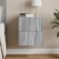 Preview: ARDEBO.de - Wandmontierter Nachttisch Sonoma-Grau 33 x 34,5 x 40 cm