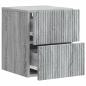 Preview: Wandmontierter Nachttisch Sonoma-Grau 33 x 34,5 x 40 cm