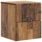 Preview: Wandmontierter Nachttisch Altholz 33 x 34,5 x 40 cm