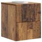 Preview: Wandmontierter Nachttisch Altholz 33 x 34,5 x 40 cm