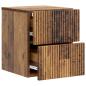 Preview: Wandmontierter Nachttisch Altholz 33 x 34,5 x 40 cm