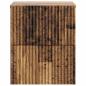 Preview: Wandmontierter Nachttisch Altholz 33 x 34,5 x 40 cm