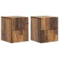 Preview: Wandmontierter Nachttisch 2 Stk. Altholz 33 x 34,5 x 40 cm