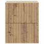 Preview: Wandmontierter Nachttisch Artisan-Eiche 33 x 34,5 x 40 cm