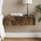 Preview: ARDEBO.de - Wandmontierter Beistelltisch 59 x 34,5 x 17 cm Holzwerkstoff