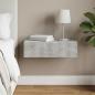 Preview: ARDEBO.de - Wandmontierter Beistelltisch 87,5 x 34,5 x 17 cm Holzwerkstoff
