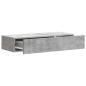 Preview: Wandmontierter Beistelltisch 87,5 x 34,5 x 17 cm Holzwerkstoff