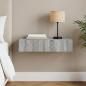Preview: ARDEBO.de - Wandmontierter Beistelltisch 87,5 x 34,5 x 17 cm Holzwerkstoff