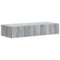 Preview: Wandmontierter Beistelltisch 87,5 x 34,5 x 17 cm Holzwerkstoff