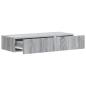 Preview: Wandmontierter Beistelltisch 87,5 x 34,5 x 17 cm Holzwerkstoff